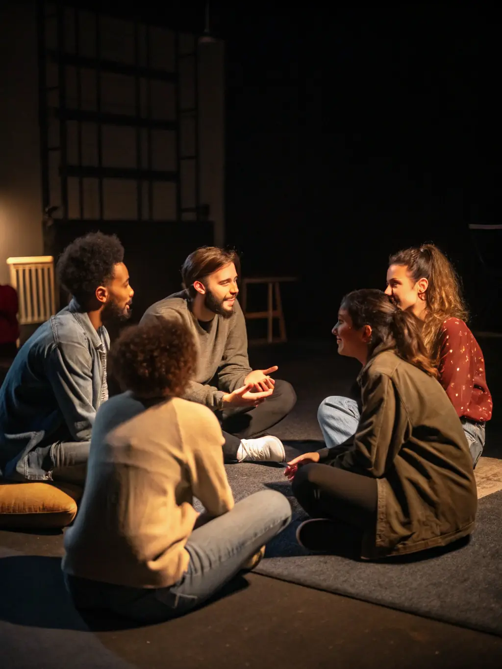 A diverse group of people sitting in a circle, engaged in a therapy session. The atmosphere is supportive and collaborative, showcasing group therapy at LifeLine+.